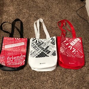 Set of 3 new Lululemon bags